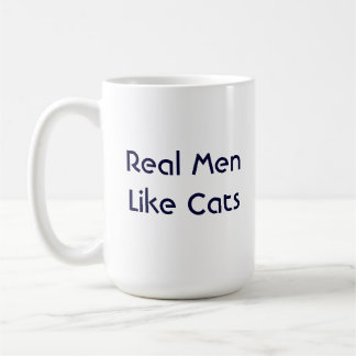 Real Men Like Cats mug
