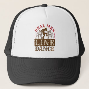 Real Men Line Dance Country Dancing Trucker Hat