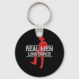 Real Men Line Dance Western Country Dancing Lineda Key Ring