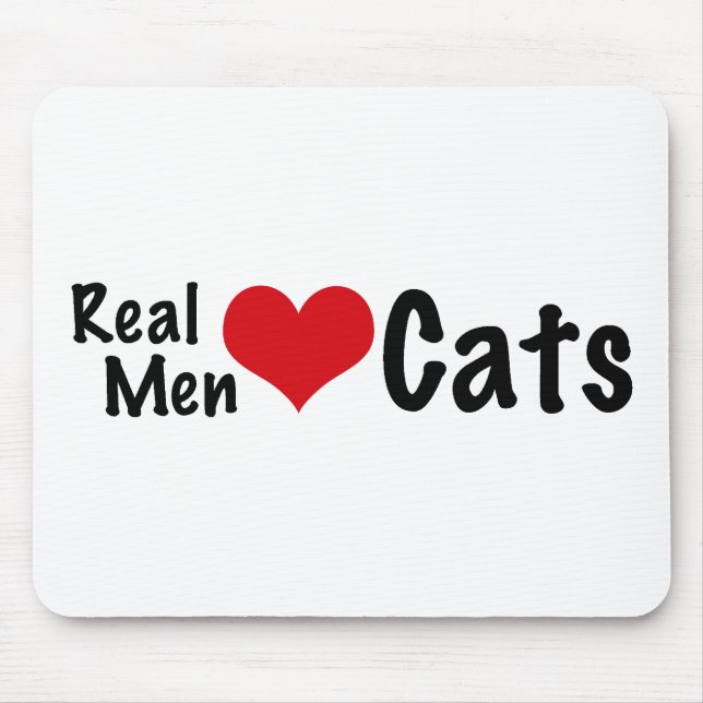Real Men Love Cats #2 Mouse Mat (Front)