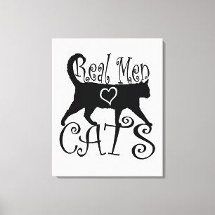 Real Men Love Cats Canvas Print