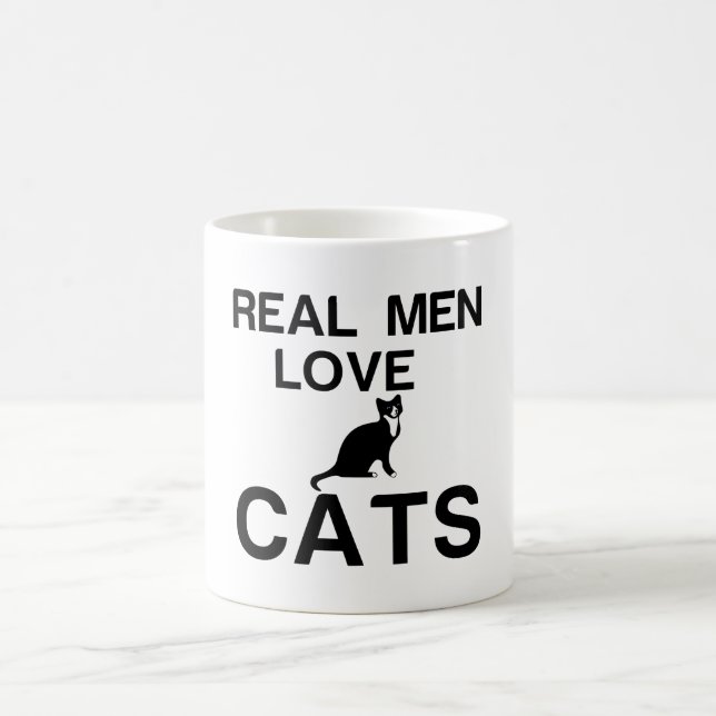 REAL MEN LOVE CATS COFFEE MUG (Center)