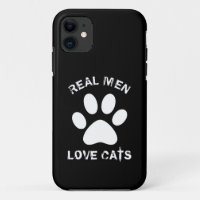 Real Men Love Cats Custom Text Personalised