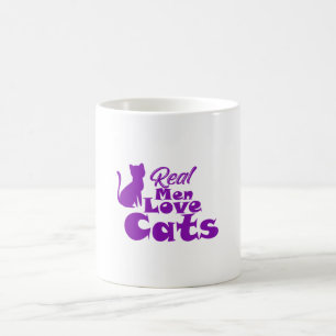 Real Men Love Cats – Gifts for Cat-Loving Men Coffee Mug