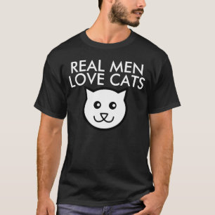 Real men love cats, guys cat t-shirts