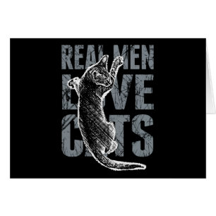 Real Men Love Cats in Distressed Style
