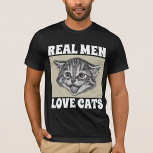 REAL MEN LOVE CATS KITTEN T-SHIRTS