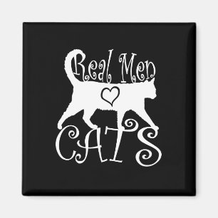 Real Men Love Cats Logotype Magnet