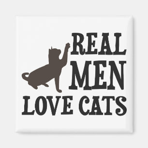 Real Men Love Cats Magnet