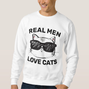 REAL MEN LOVE CATS, MEN'S CAT LOVER T-SHIRTS