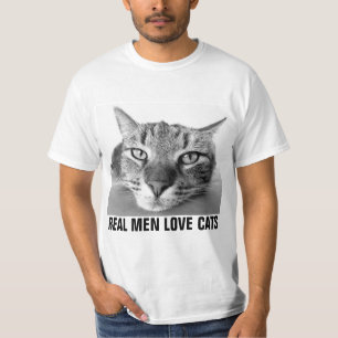 Real Men Love Cats, Mens' Cat T-shirts
