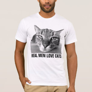 Real Men Love Cats, Mens' Cat T-shirts
