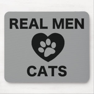 Real Men Love Cats Mouse Mat