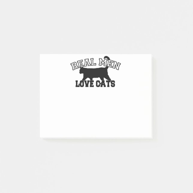 Real Men Love Cats Post-it Notes (Front)