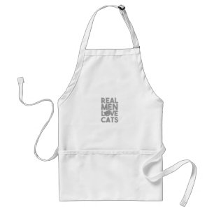 Real Men Love Cats Standard Apron