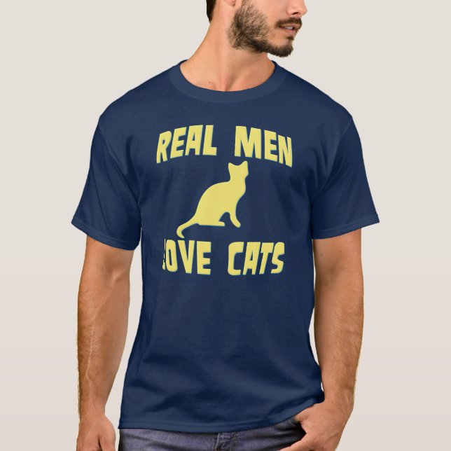 Real Men Love Cats T-Shirt (Front)