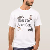 Real Men Love Cats T-Shirt (Front)