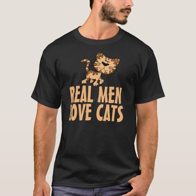 Real Men Love Cats T-shirts (Front)