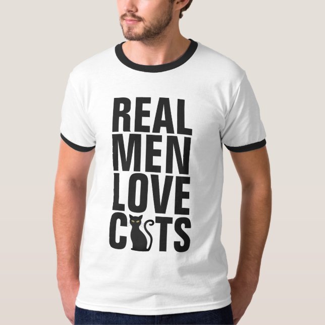 REAL MEN LOVE CATS T-Shirts (Front)