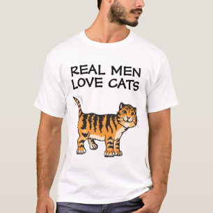 Real men love cats, T-shirts, orange tabby T-Shirt