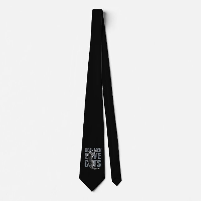 Real Men Love Cats Tie (Front)