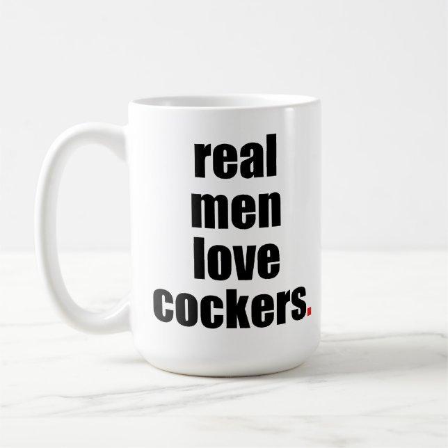 Real Men Love Cockers Mug (Left)