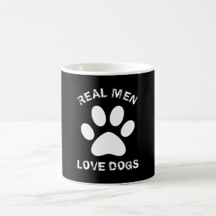 Real Men Love Dogs Custom Text Personalised Coffee Mug