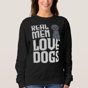 Real Men Love Dogs German Shepherd Pet  For Men Sweatshirt