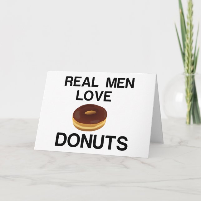 REAL MEN LOVE DONUTS CARD (Front)