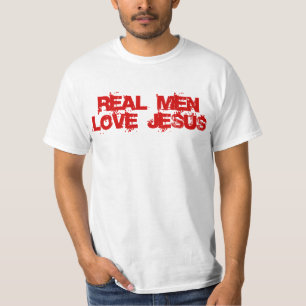 Real Men Love Jesus, Christian Dad T-Shirt