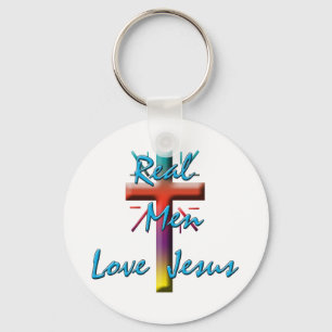 REAL MEN LOVE JESUS KEY RING