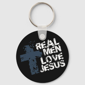 Real Men Love Jesus Key Ring
