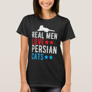 Real Men Love Persian Cat Cats Pet Owner T-Shirt