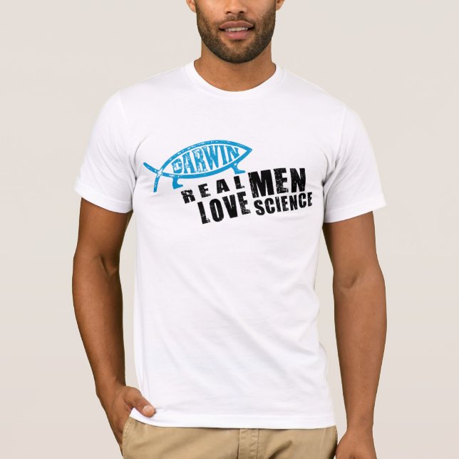 Real Men Love Science T-Shirt (Front)