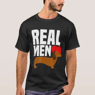 Real Men Love Wiener-Heart Dachshund T-Shirt