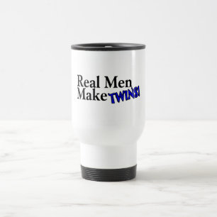 Real Men Make Twins (B) Travel Mug