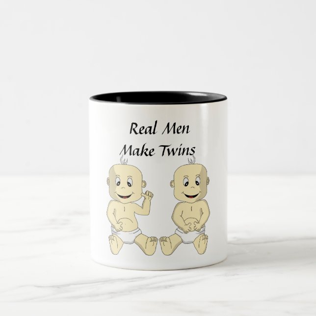 Real Men Make Twins Coffee Mug (Center)