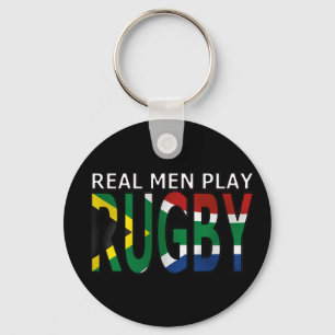 Real Men play Rugby South Africa Key Ring