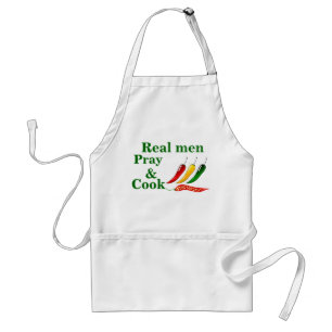 Real Men Pray and Cook Standard Apron
