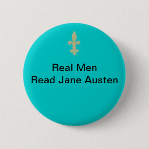 Real Men...Read Jane Austen 6 Cm Round Badge