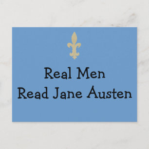 Real Men...Read Jane Austen Postcard