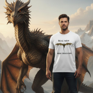 Real Men Ride Dragons T-Shirt