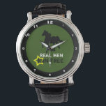 Real Men Run Free & Wild Black Horse (Tough Boy) Watch<br><div class="desc">WATCH: Real Men Run Free & Black wild horse running - tough boy fashion designs - easily customise text</div>