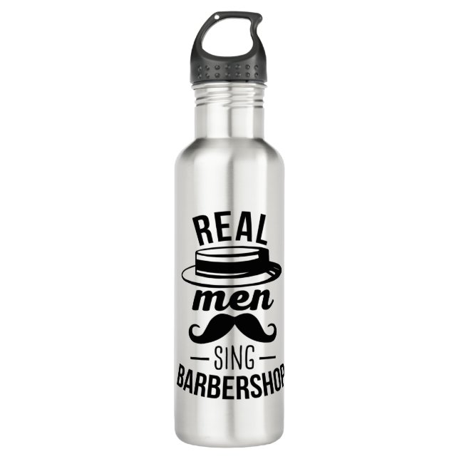 Real Men Sing Barbershop 710 Ml Water Bottle (Front)