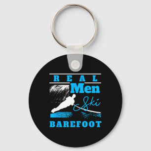 Real Men Ski Refoot Extreme Sports Ski Rope Water Key Ring