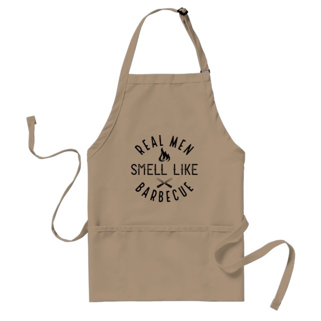 Real Men Smell Like Barbecue Standard Apron (Front)
