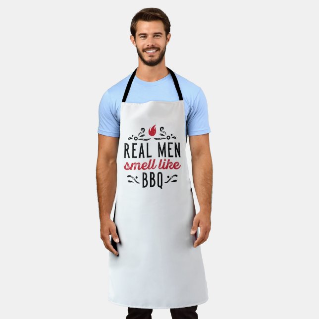 Real Men Smell Like BBQ Apron (Worn)