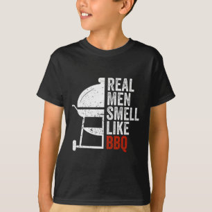 Real Men Smell Like Byrbecue Funny Bbq Grilling Gi T-Shirt