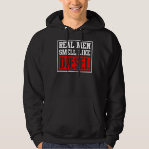 Real Men Smell Like Diesel Funny Car Mechanic Truc Hoodie