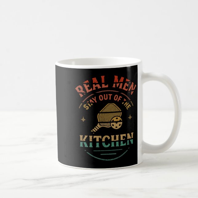 Real Men Stay Out Of The Kitchen Funny Ckleball Vi Coffee Mug (Right)